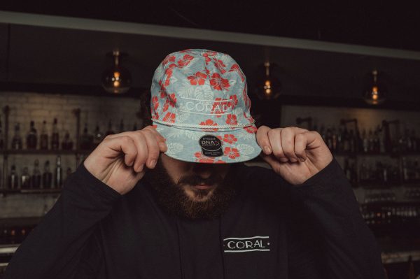Coral Floral Hat - Image 2